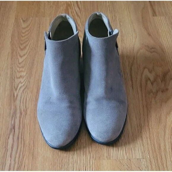 Karl Lagerfeld Natalie Ankle Boots Tan Leather Suede Women's Size 8.5 - Picture 5 of 12